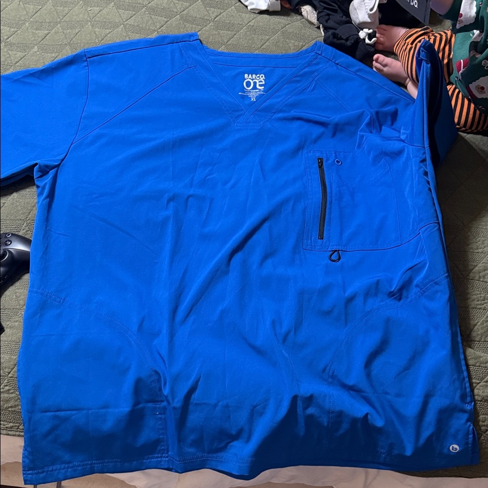 Barco One Blue Scrub Top